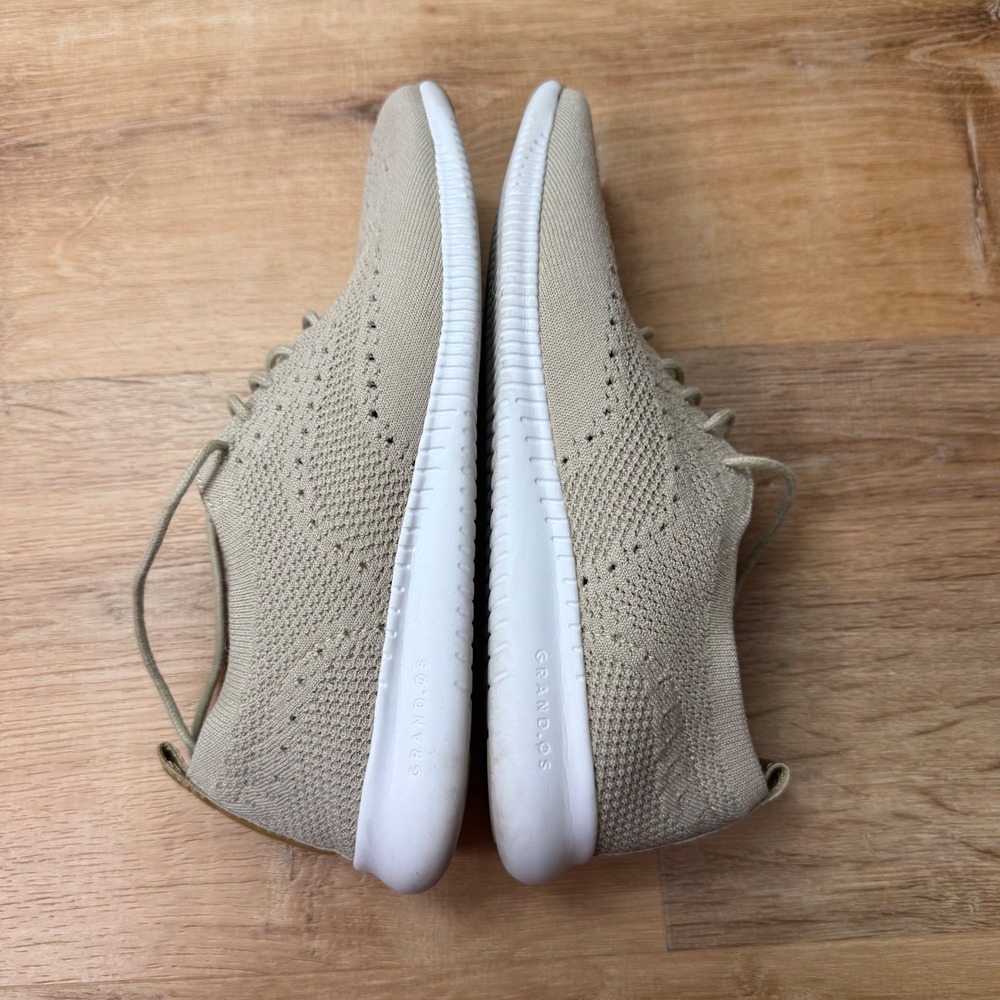 Cole Haan Women's 2 Zerogrand Knit Sneakers Tan Gold Lace Up Casual Shoes ‎ 8.5 - Picture 6 of 9